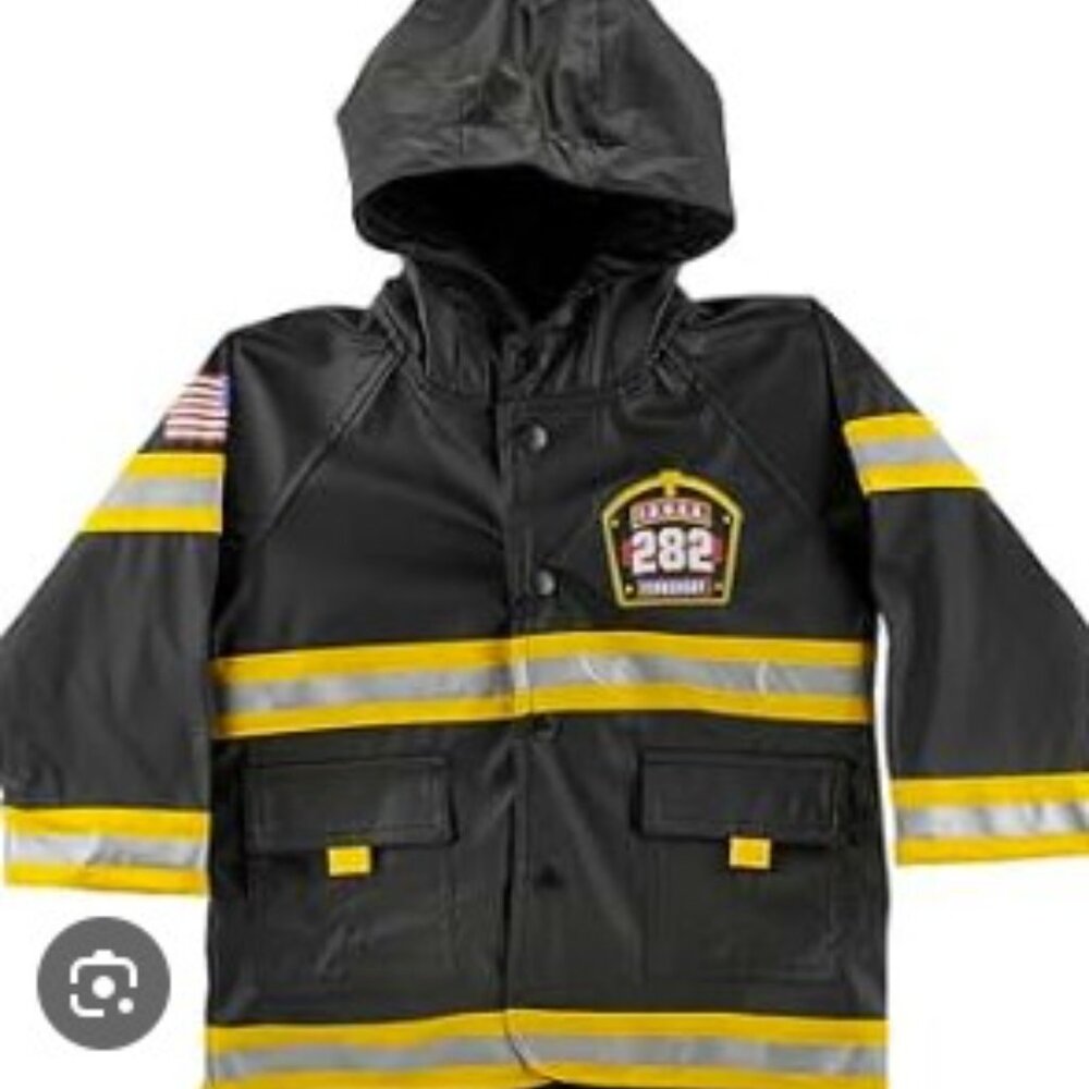 Western Chief Kids' Black and Yellow Firefighter Jacket